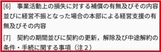 フランチャイズの指針に損失補償と契約解除や中途解約の条件を開示する項目がある