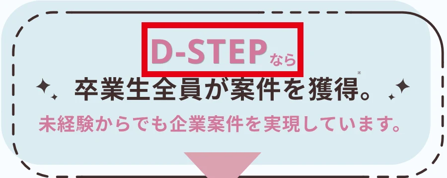 Dコレクトの案内ページに示されたD-STEPの講座名