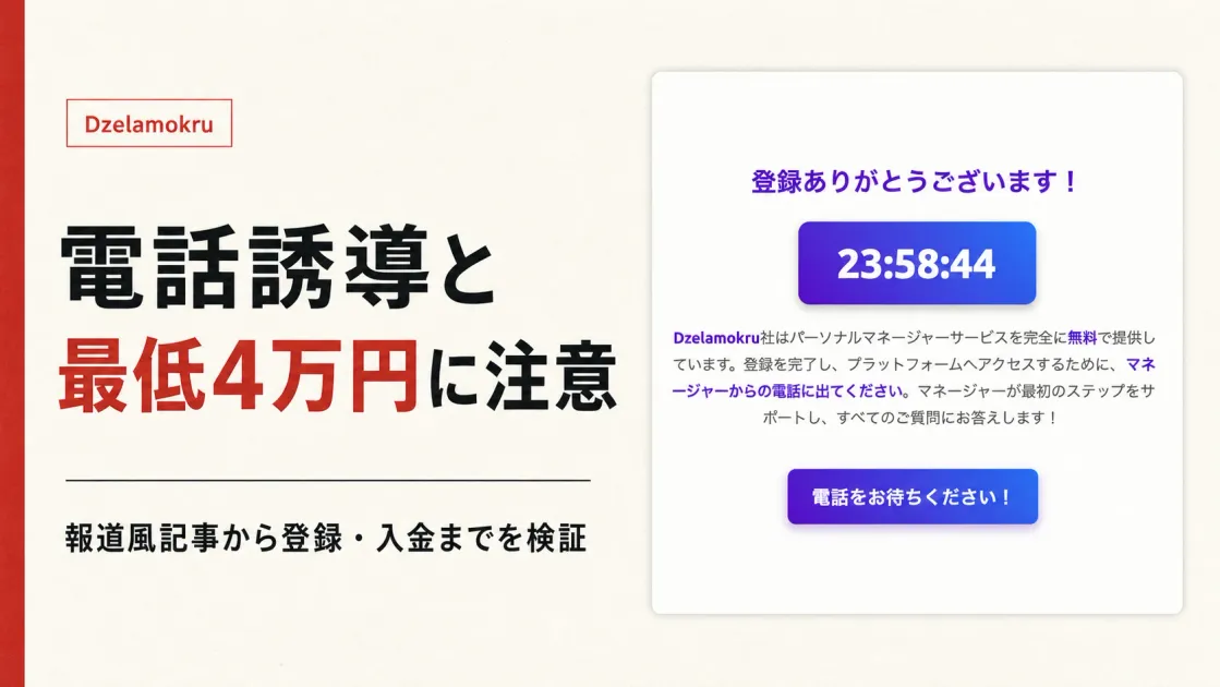 Dzelamokruは詐欺？堀江貴文氏の記事と最低4万円を調査