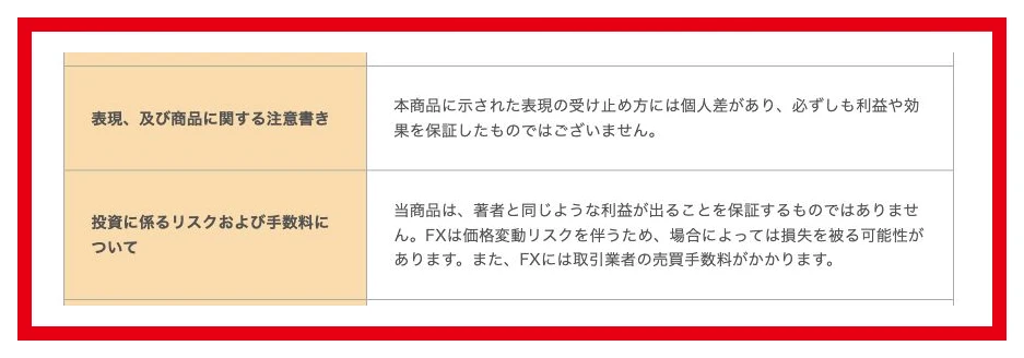 特商法に書かれた、利益を保証しないという説明とFXの損失リスク