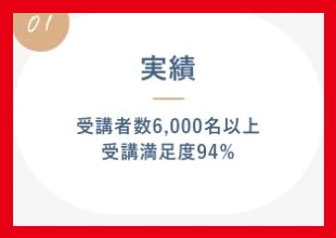HerTech公式ページの受講者数6000名以上と受講満足度94パーセントの表示