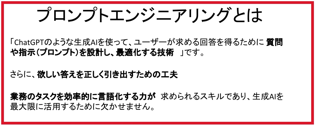 ラフラインのAIプロンプト教材PDFにある技術の説明