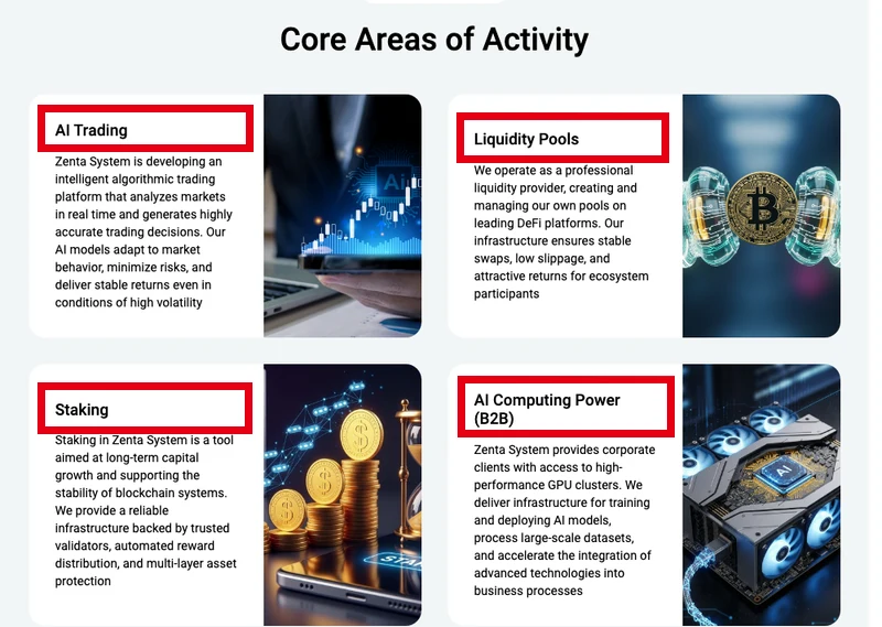 AI Trading・Liquidity Pools・Staking・AI Computing Powerを掲載する会社紹介